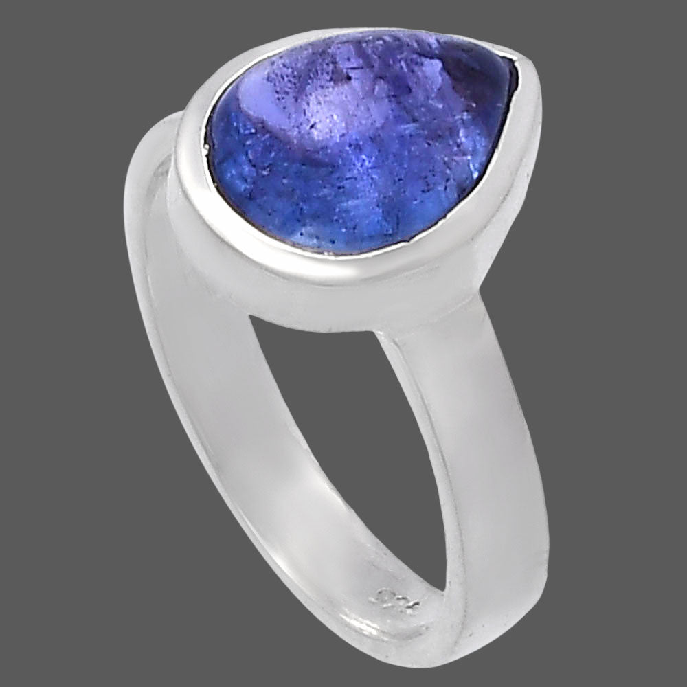 Natural Tanzanite Cab Ring size-6 R-1004 44-ER13844
