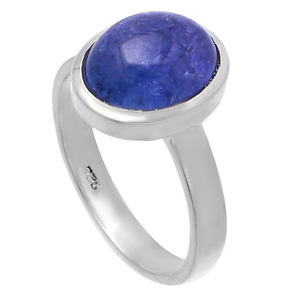 Natural Tanzanite Cab Ring size-8 R-1004 44-ER13852