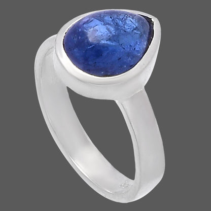 Natural Tanzanite Cab Ring size-6 R-1004 44-ER13855