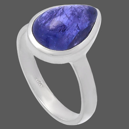 Natural Tanzanite Cab Ring size-8 R-1004 44-ER13856