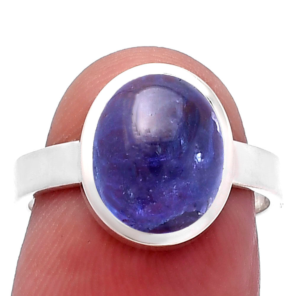 Natural Tanzanite Cab Ring size-7 R-1004 44-ER13857