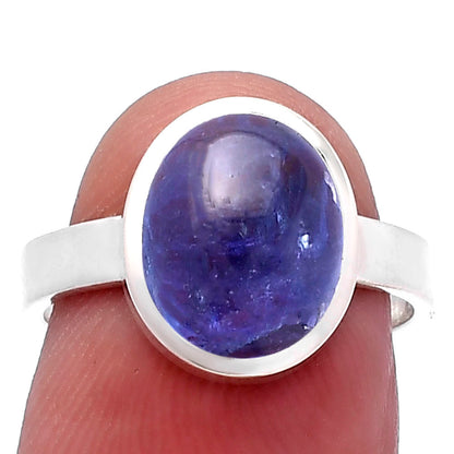 Natural Tanzanite Cab Ring size-7 R-1004 44-ER13857