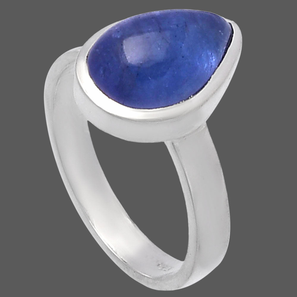 Natural Tanzanite Cab Ring size-7 R-1004 44-ER13858