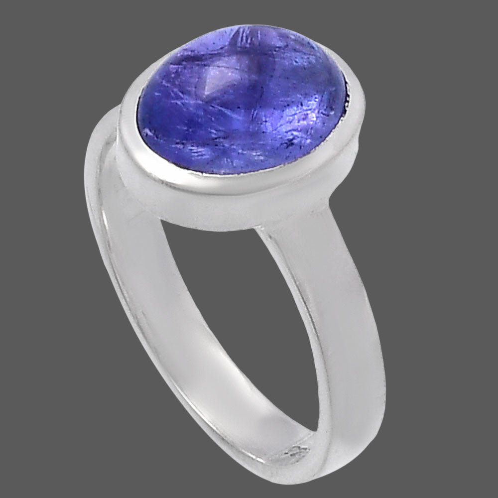 Natural Tanzanite Cab Ring size-7 R-1004 44-ER13859