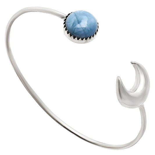 Premium Crescent Moon - Owyhee Opal Cuff Bangle Bracelet B-1046 45-EB10504
