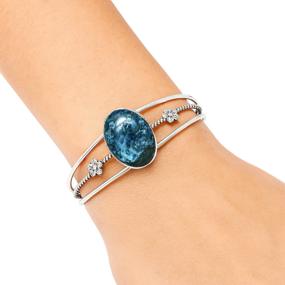 Premium Quality Shattuckite - USA Cuff Bangle Bracelet B-1012 46-EB10506