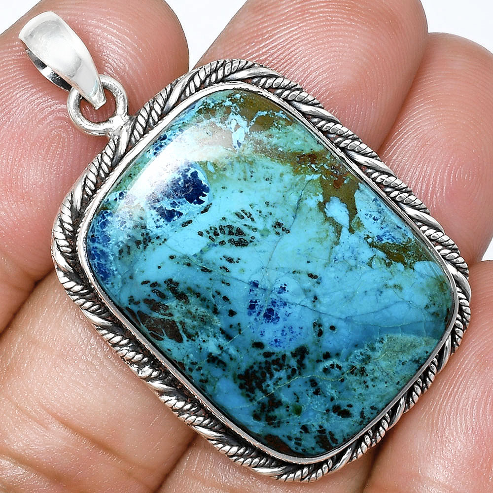 Premium Quality Natural Shattuckite Pendant P-1074 46-EP10339