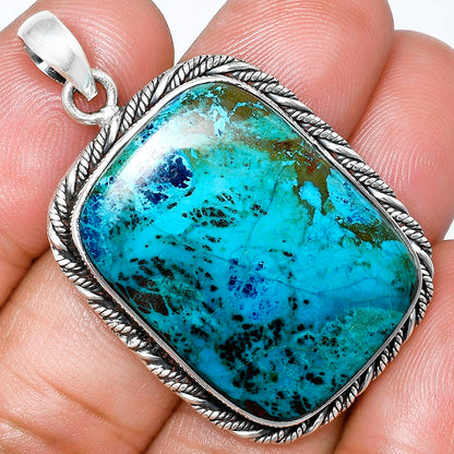 Premium Quality Natural Shattuckite Pendant P-1074 46-EP10339