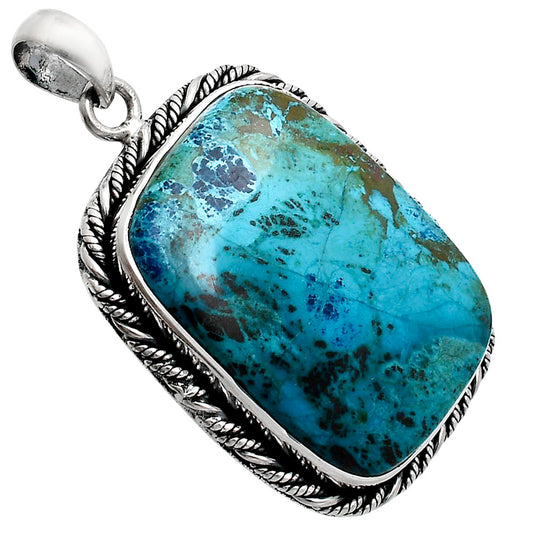 Premium Quality Natural Shattuckite Pendant P-1074 46-EP10339