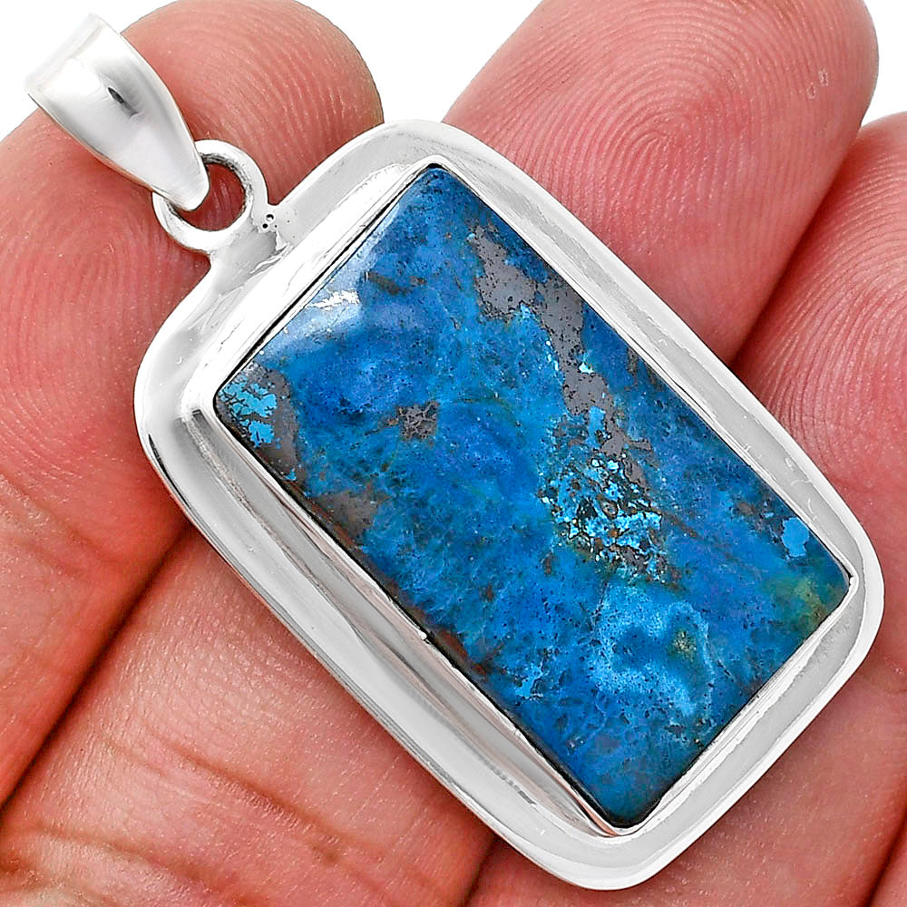 Premium Quality Natural Shattuckite Pendant P-1076 46-EP10350