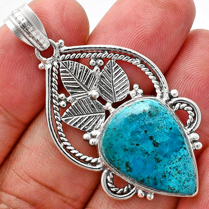 Premium Quality Natural Shattuckite Pendant P-1258 46-EP10355