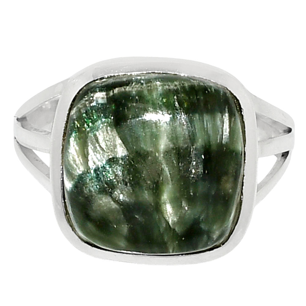 Premium Quality Russian Seraphinite Ring size-7 R-1006 47-ER13901