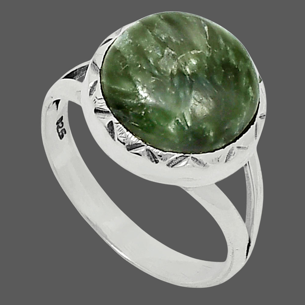 Premium Quality Russian Seraphinite Ring size-8 R-1074 47-ER13927