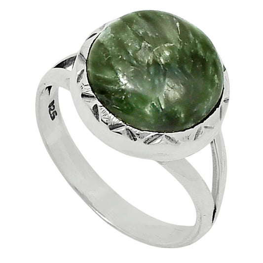 Premium Quality Russian Seraphinite Ring size-8 R-1074 47-ER13927
