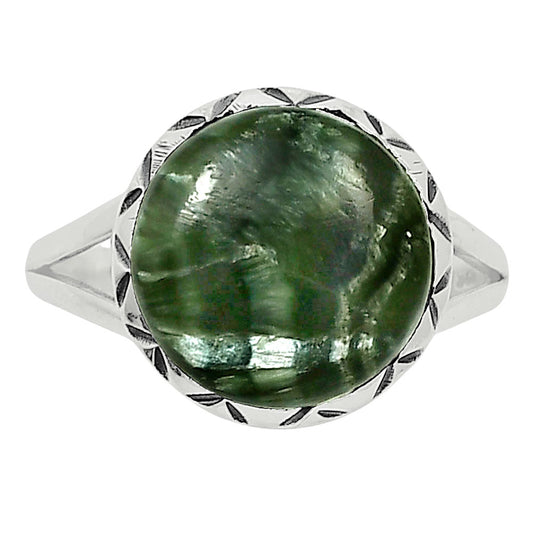 Premium Quality Russian Seraphinite Ring size-10 R-1074 47-ER13931