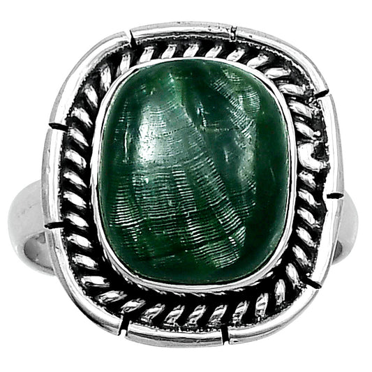 Premium Quality Russian Seraphinite Ring size-7 R-1728 47-ER13934