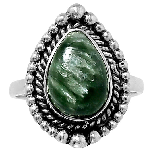 Premium Quality Russian Seraphinite Ring size-6 R-1154 47-ER13948