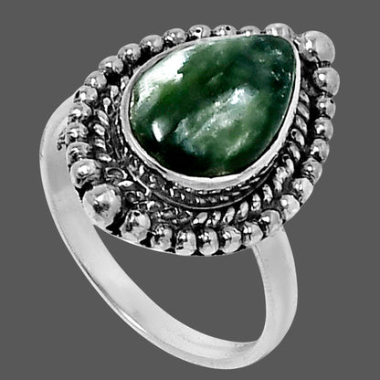 Premium Quality Russian Seraphinite Ring size-7 R-1154 47-ER13950