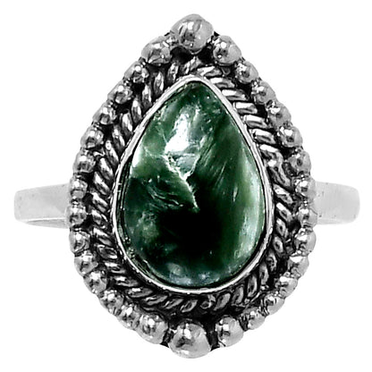 Premium Quality Russian Seraphinite Ring size-8 R-1154 47-ER13951