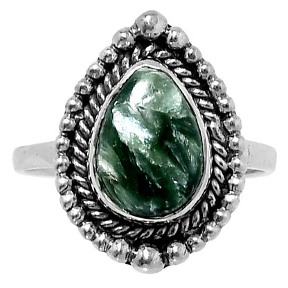 Premium Quality Russian Seraphinite Ring size-8 R-1154 47-ER13953