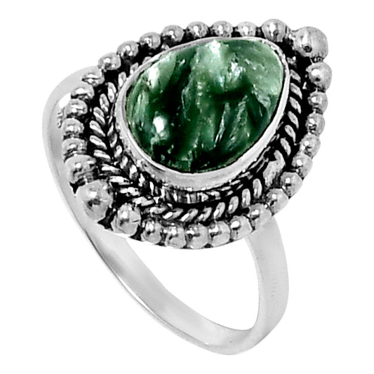 Premium Quality Russian Seraphinite Ring size-8 R-1154 47-ER13953