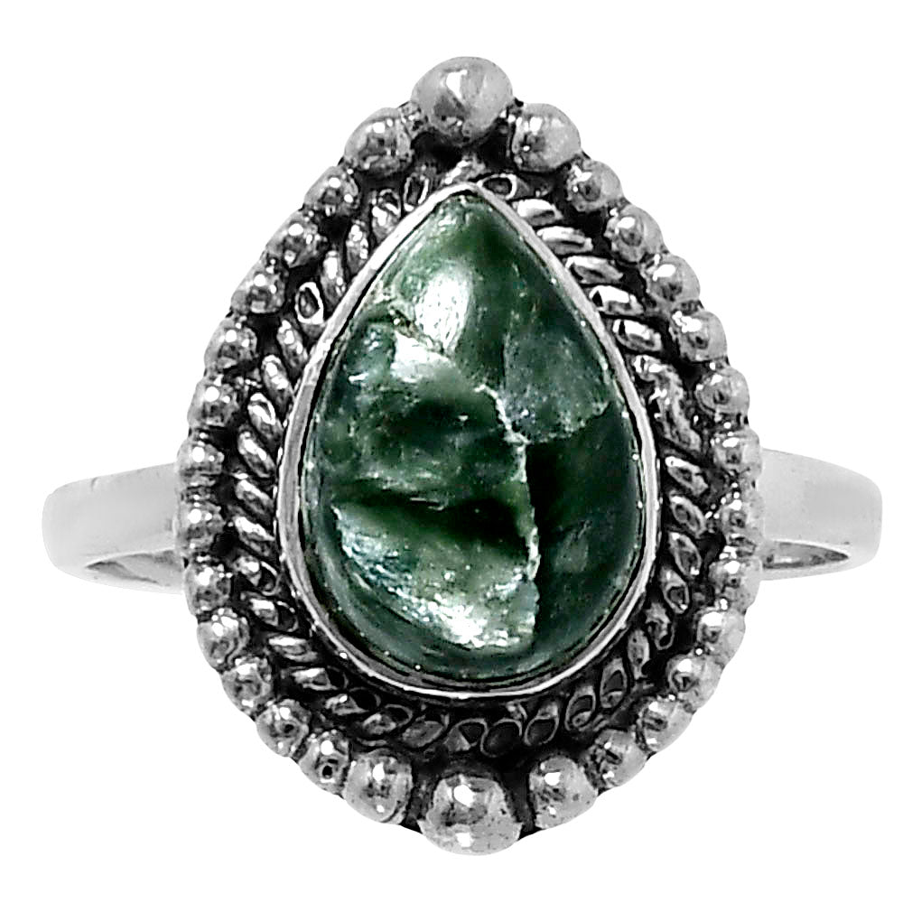 Premium Quality Russian Seraphinite Ring size-9 R-1154 47-ER13955
