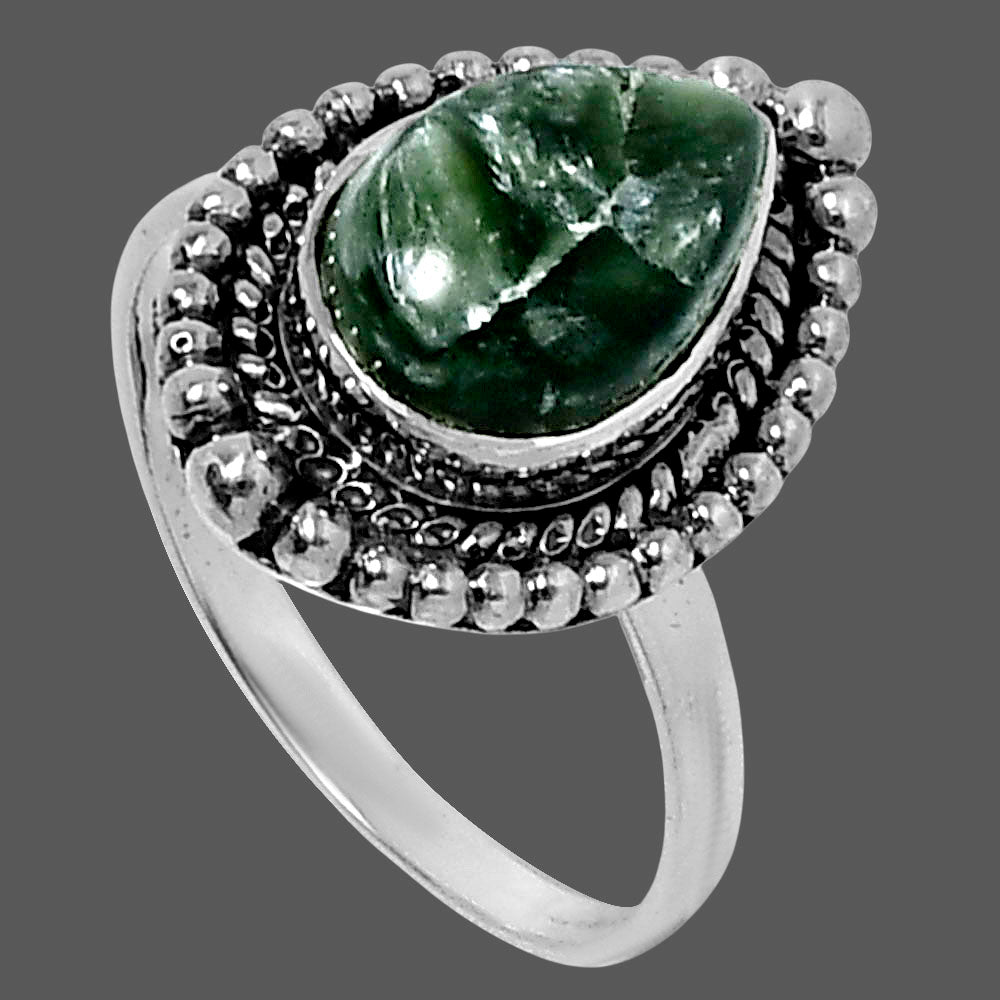 Premium Quality Russian Seraphinite Ring size-9 R-1154 47-ER13955