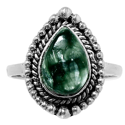 Premium Quality Russian Seraphinite Ring size-9 R-1154 47-ER13956