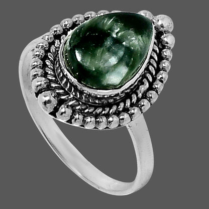 Premium Quality Russian Seraphinite Ring size-9 R-1154 47-ER13956