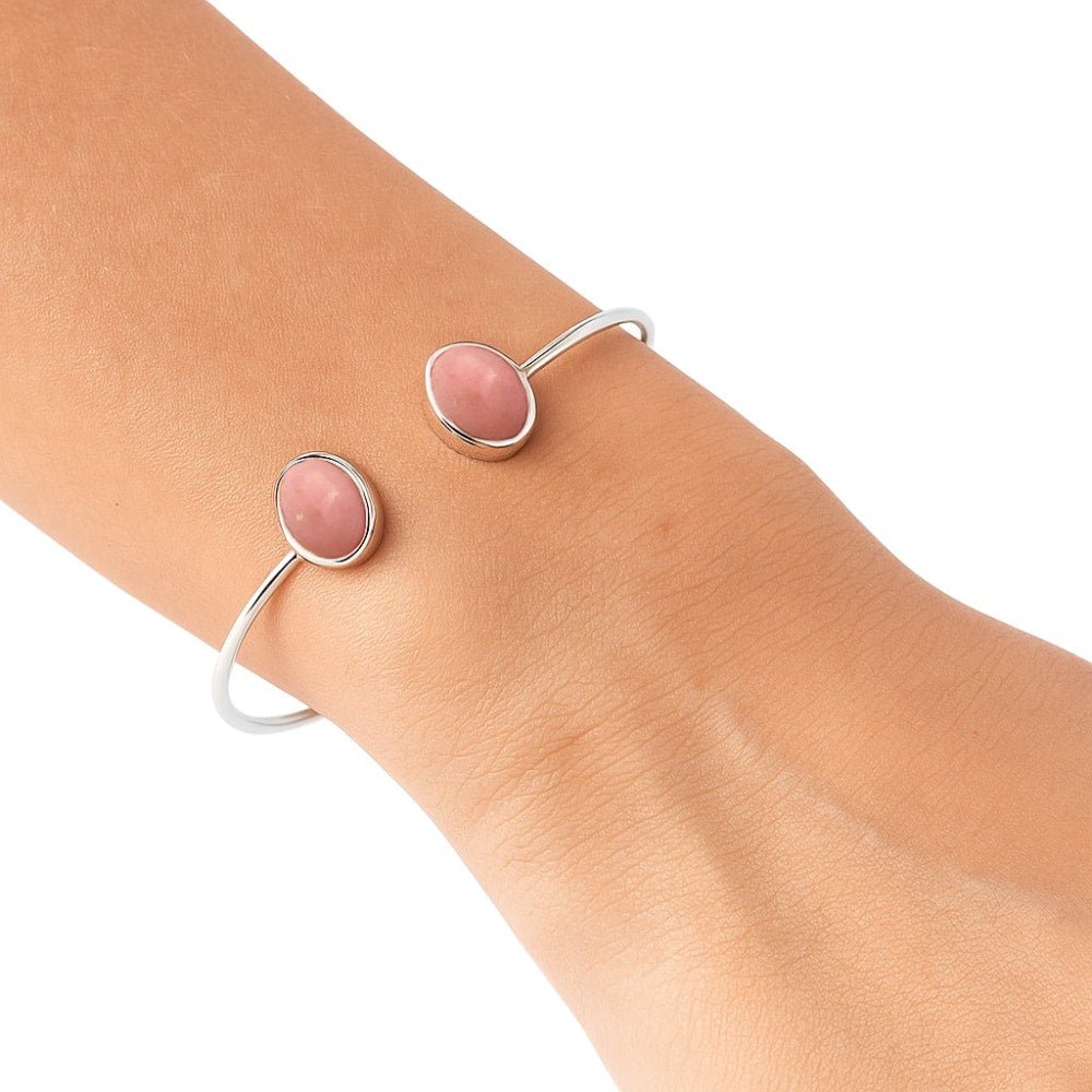 Premium Quality Pink Opal Cuff Bangle Bracelet B-1004 48-EB10513