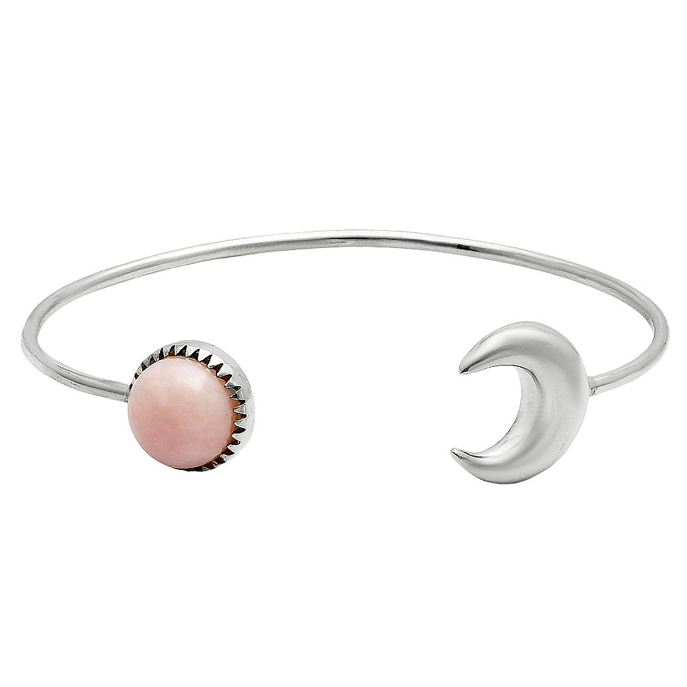 Premium Quality Pink Opal - Australia Cuff Bangle Bracelet B-1046 48-EB10515