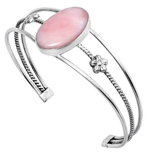 Premium Quality Pink Opal - Australia Cuff Bangle Bracelet B-1012 48-EB10516