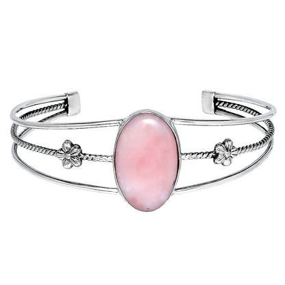 Premium Quality Pink Opal - Australia Cuff Bangle Bracelet B-1012 48-EB10516