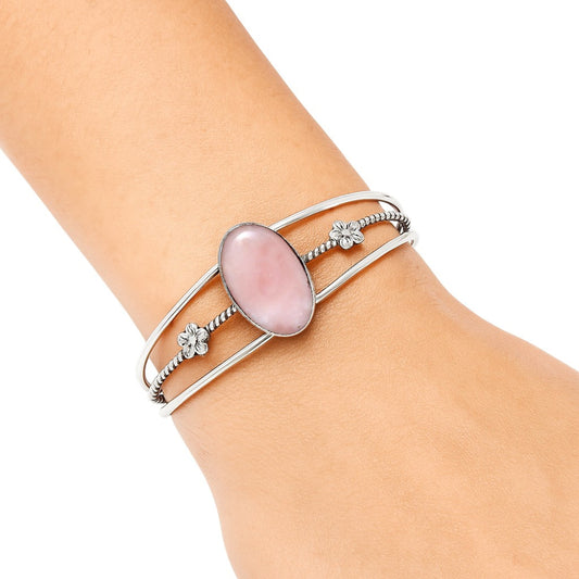 Premium Quality Pink Opal - Australia Cuff Bangle Bracelet B-1012 48-EB10516