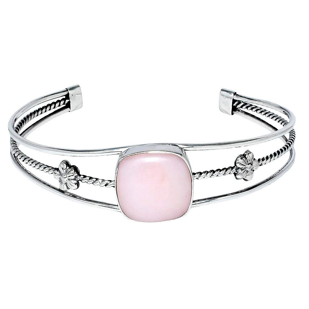Premium Quality Pink Opal - Australia Cuff Bangle Bracelet B-1012 48-EB10517
