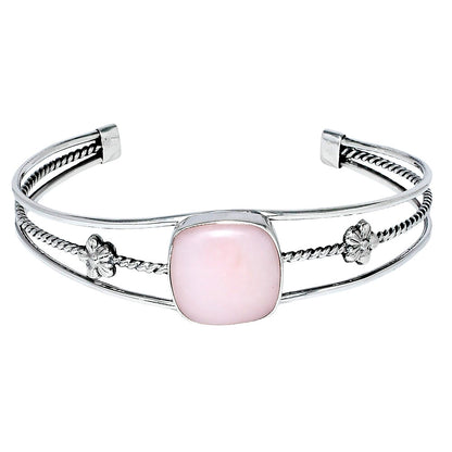 Premium Quality Pink Opal - Australia Cuff Bangle Bracelet B-1012 48-EB10517