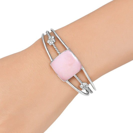 Premium Quality Pink Opal - Australia Cuff Bangle Bracelet B-1012 48-EB10517