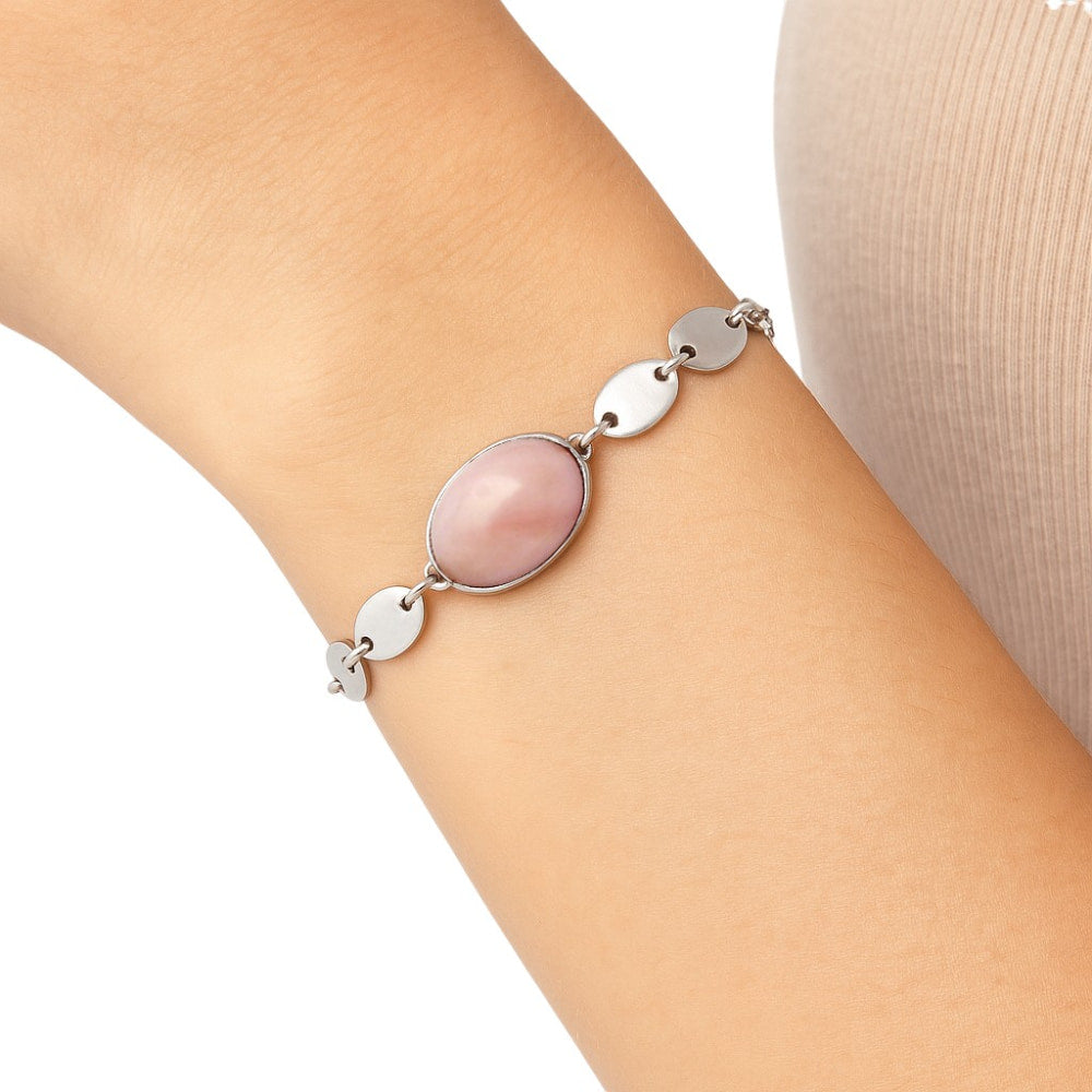 Premium Quality Natural Pink Opal - Australia Bracelet B-1044 48-EB10520