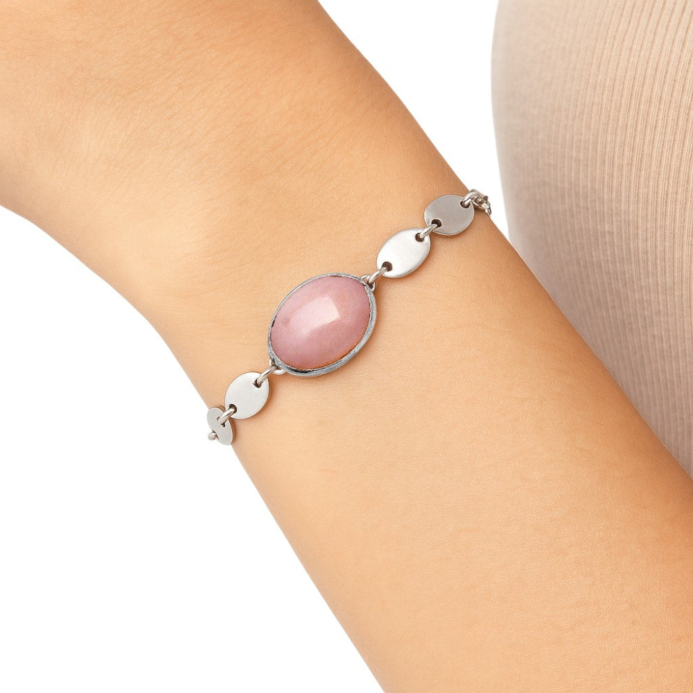 Premium Quality Natural Pink Opal - Australia Bracelet B-1044 48-EB10522