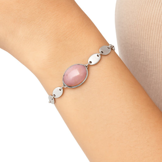 Premium Quality Natural Pink Opal - Australia Bracelet B-1044 48-EB10522