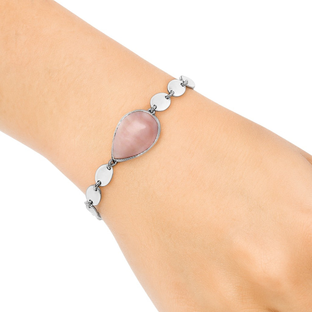 Premium Quality Natural Pink Opal - Australia Bracelet B-1044 48-EB10523