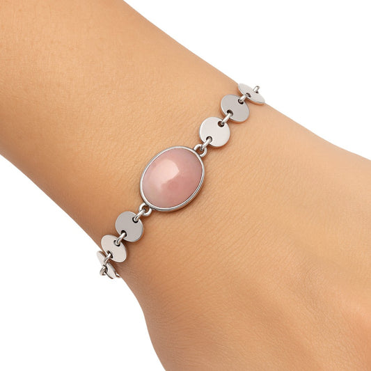 Premium Quality Natural Pink Opal - Australia Bracelet B-1044 48-EB10524