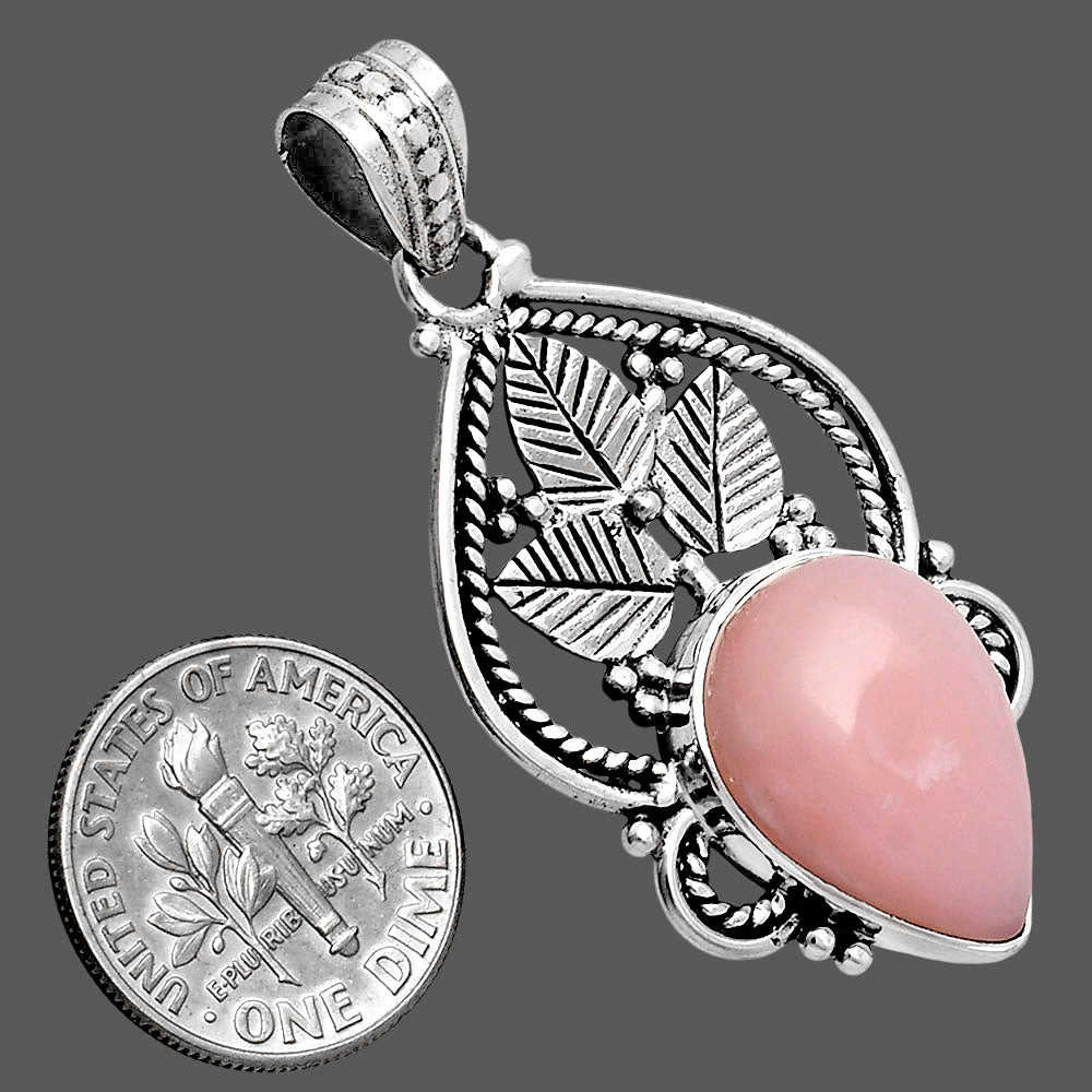 Premium Quality Natural Pink Opal Pendant P-1258 48-EP10394