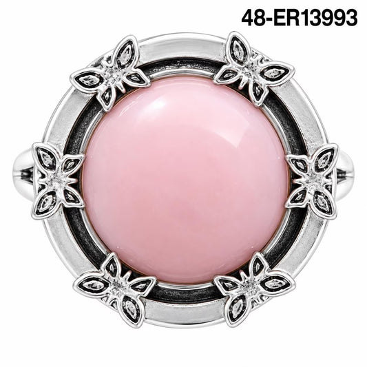Premium Quality Natural Pink Opal Ring size-7.5 R-1716 48-ER13993