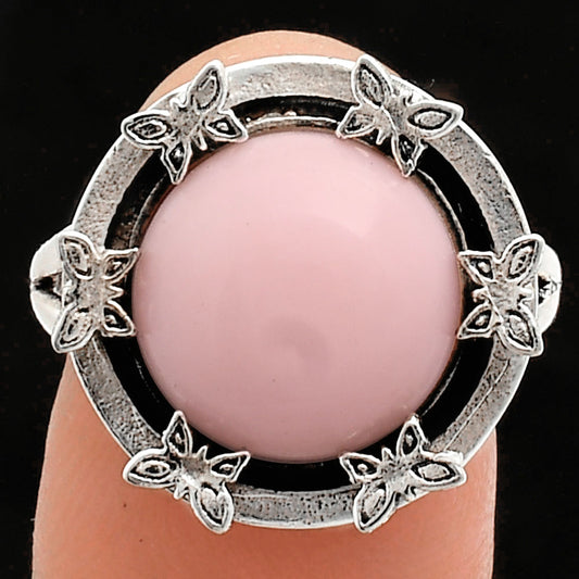 Premium Quality Natural Pink Opal Ring size-7.5 R-1716 48-ER13993