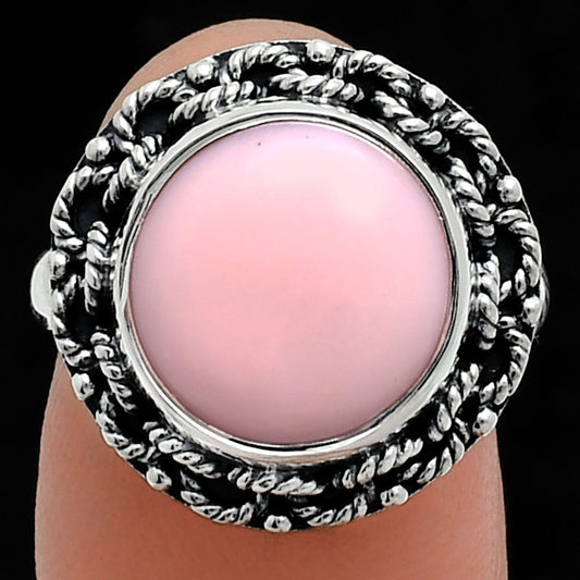 Premium Quality Natural Pink Opal Ring size-7 R-1266 48-ER13999