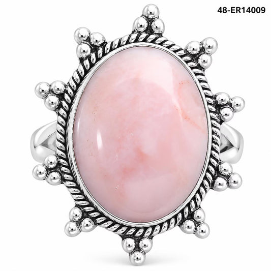 Premium Quality Natural Pink Opal - Australia Ring size-7 R-1234 48-ER14009