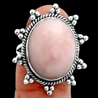 Premium Quality Natural Pink Opal - Australia Ring size-7 R-1234 48-ER14009