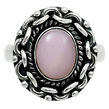 Premium Quality Natural Pink Opal Ring size-5 R-1667 48-ER14011