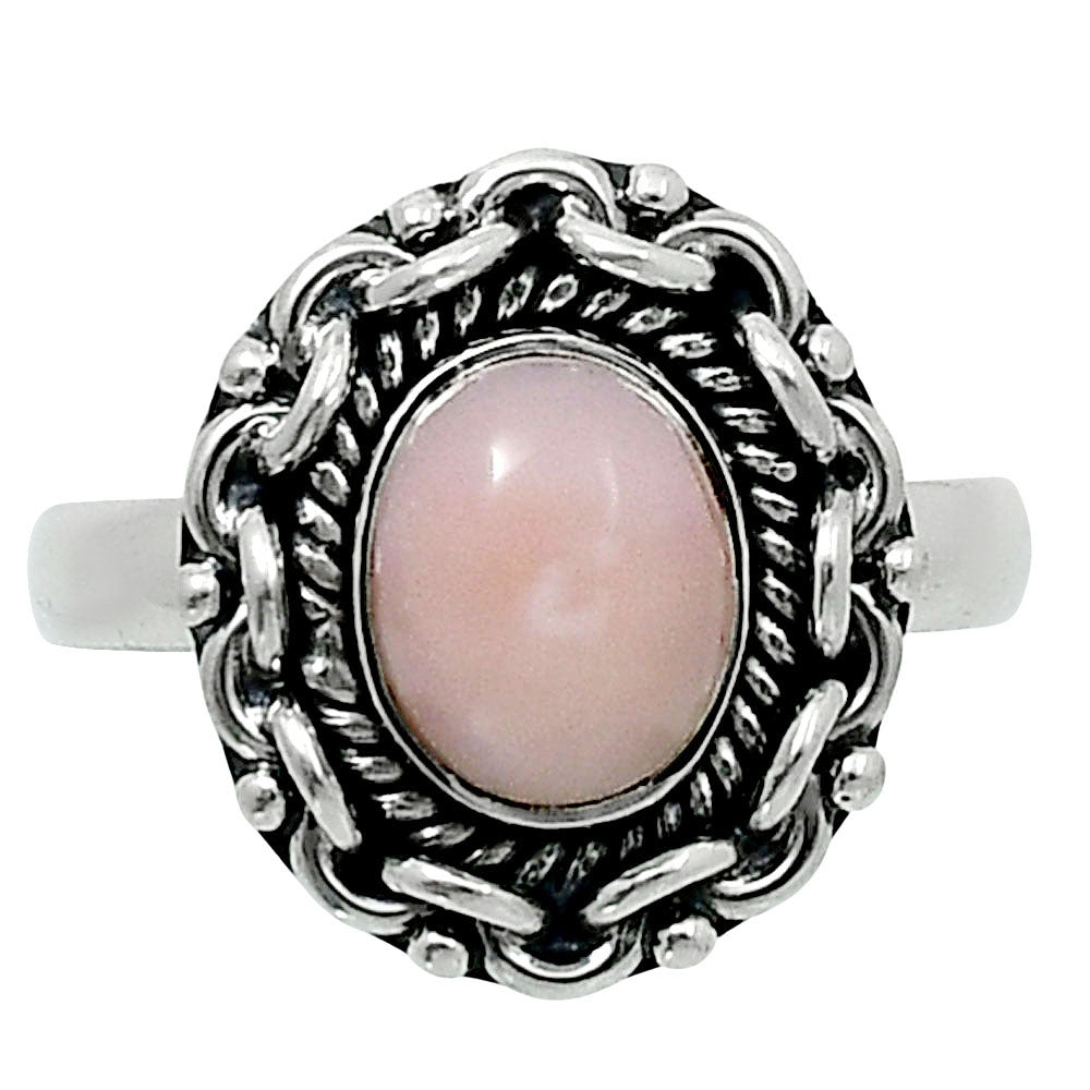 Premium Quality Natural Pink Opal Ring size-8 R-1667 48-ER14020